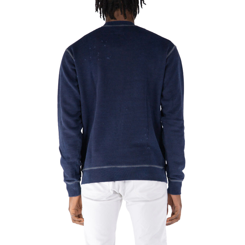 felpa girocollo distressed