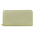 Cavalli class portafoglio con portamonete, color grigio etoupe, chiusura a zip.