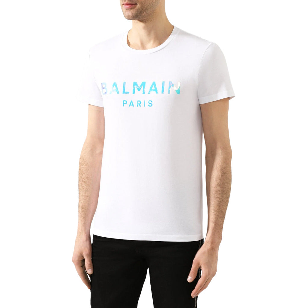 t-shirt balmain paris fluo