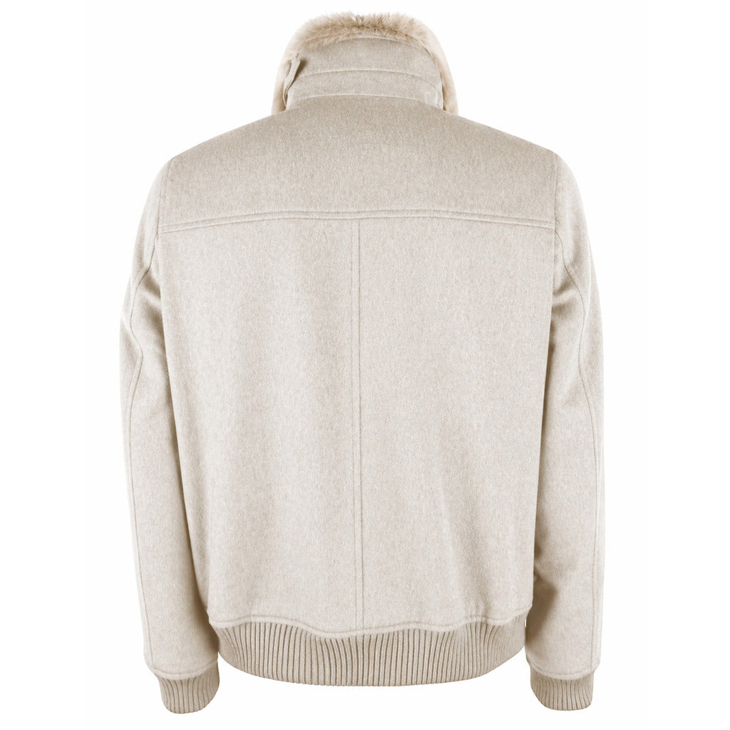 bomber coat beige