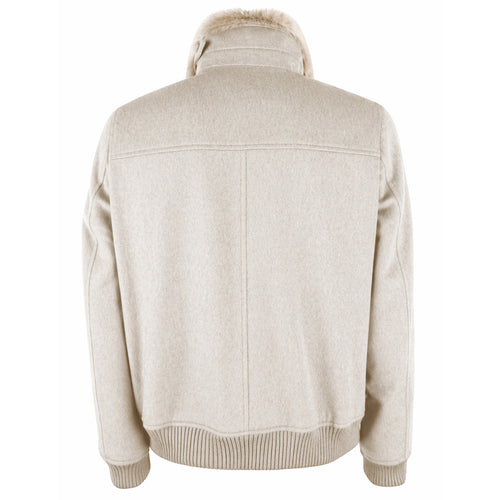 bomber coat beige