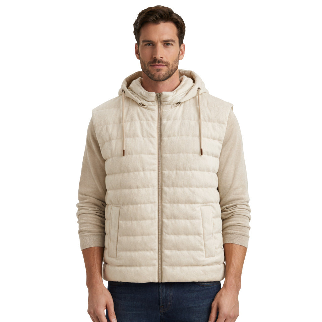 Gilet trapuntato bianco