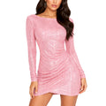 abito paillettes rosa