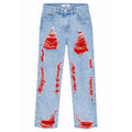 jeans strappati blu