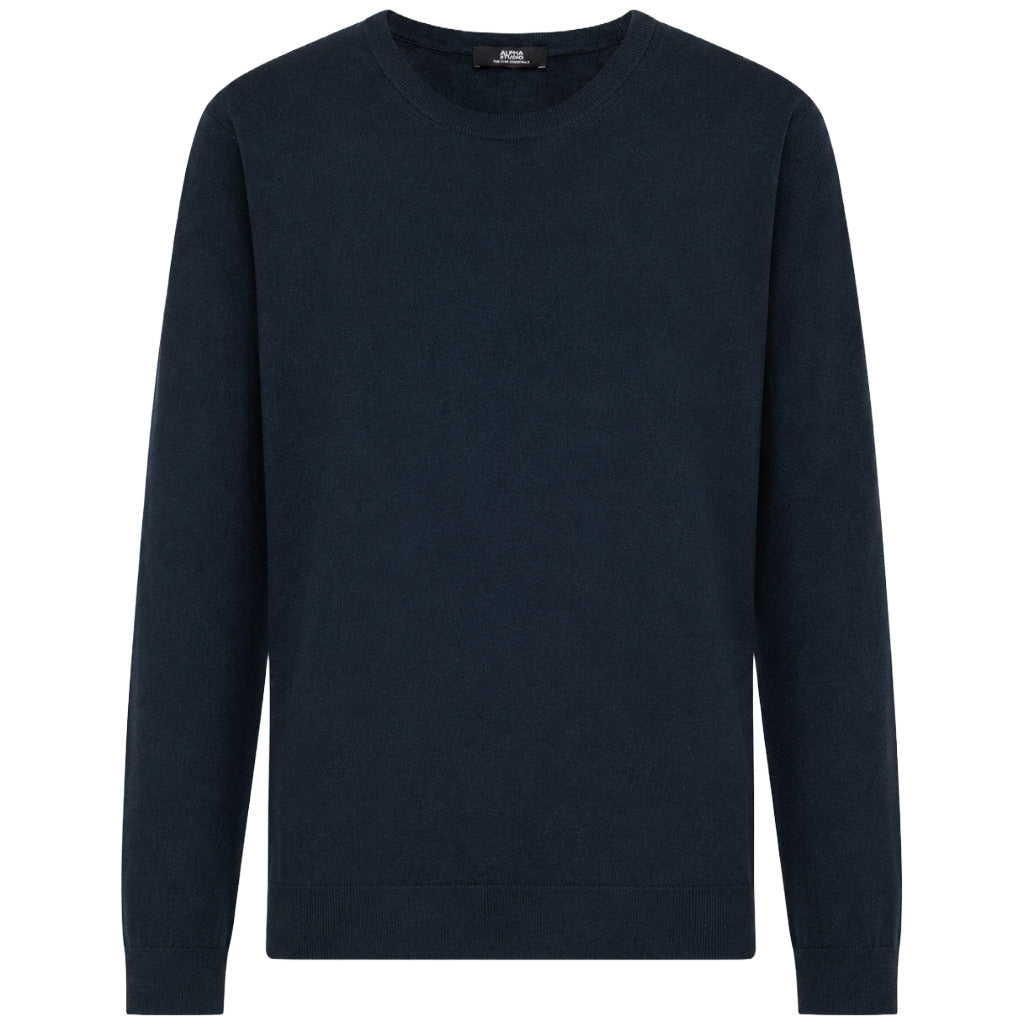 maglia girocollo seta e cashmere