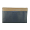 Cavalli Class portafoglio, colore blu con inserti beige, porta carte su entrambi i lati