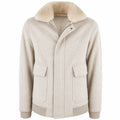 bomber coat beige