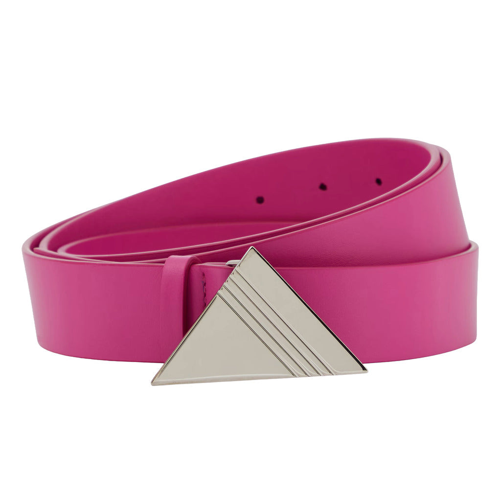 cintura in pelle fuxia