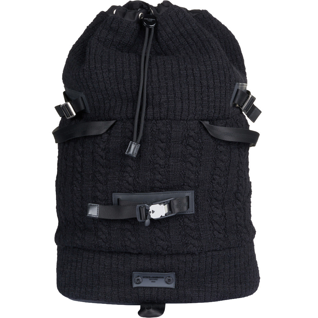 zaino nero in maglia