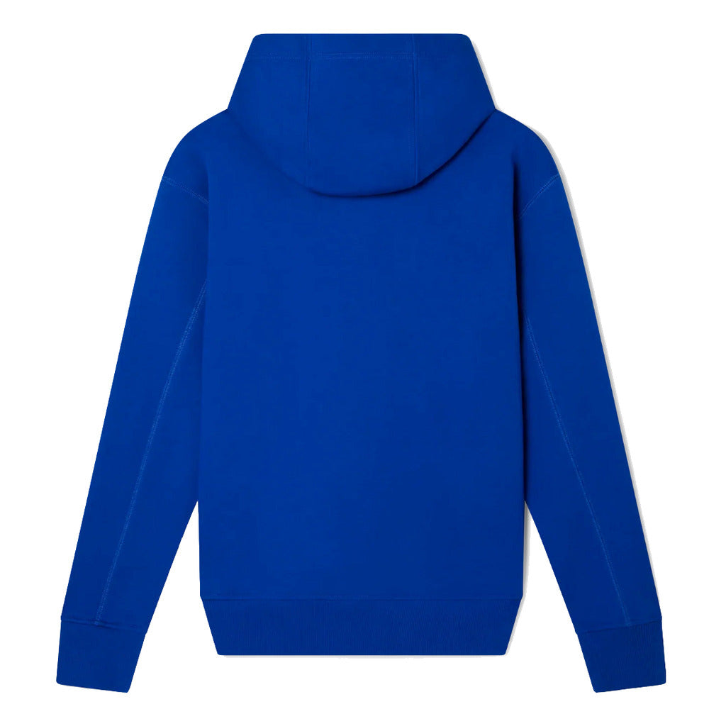 Felpa in cotone blu