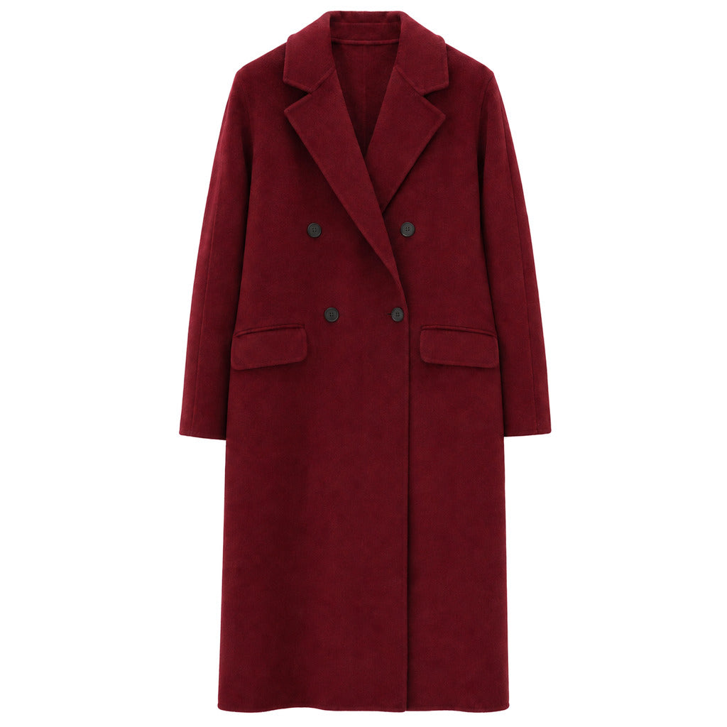 cappotto doppiopetto  lungo lana