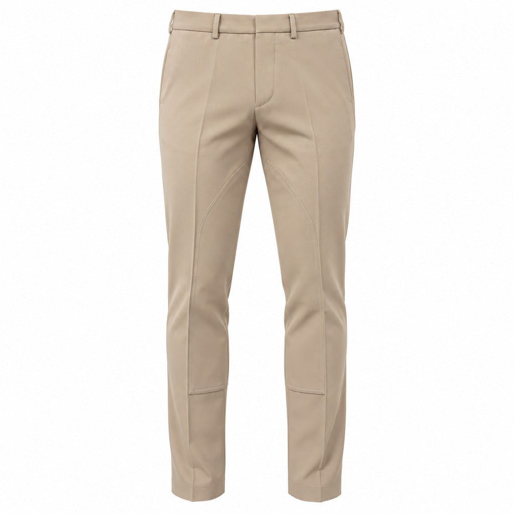 pantalone lana beige