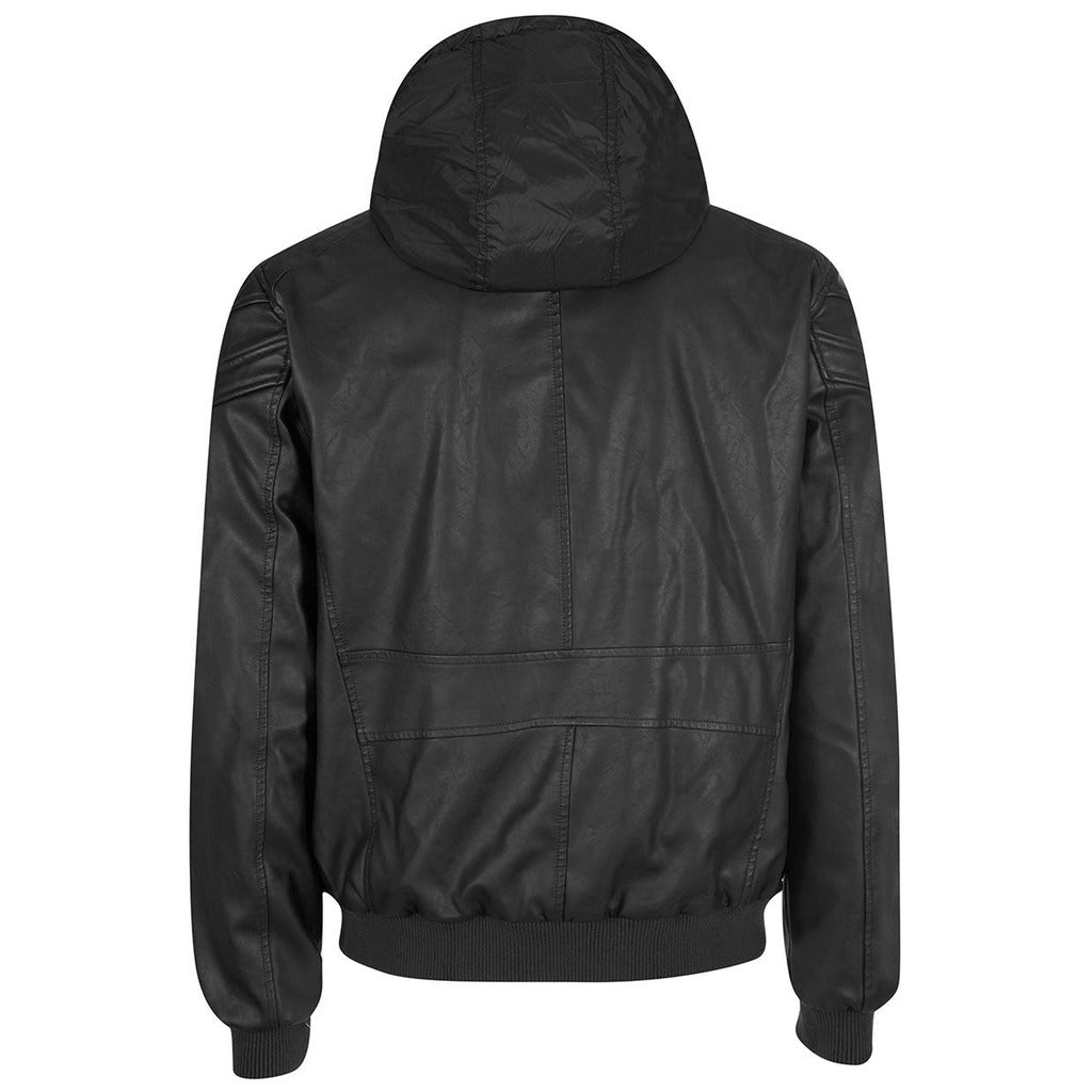 giacca ecopelle nero