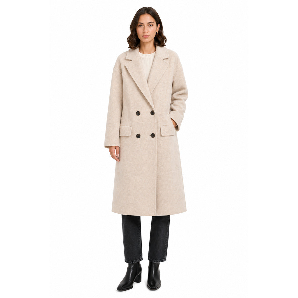cappotto lungo lana doppiopetto