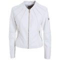 giacca ecopelle bianco