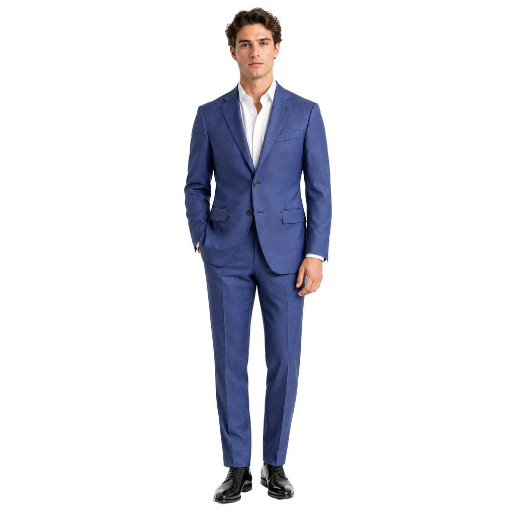 Completo lana blu royal