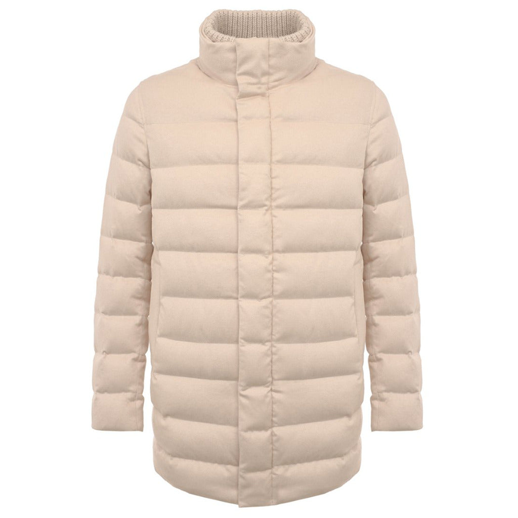 piumino cashmere beige
