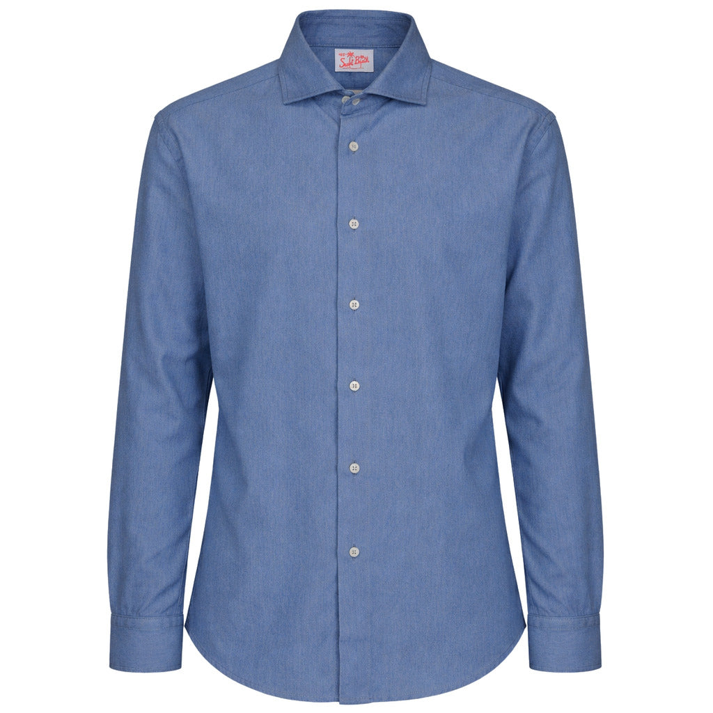camicia denim blu chiaro