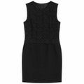 abito nero con pizzo