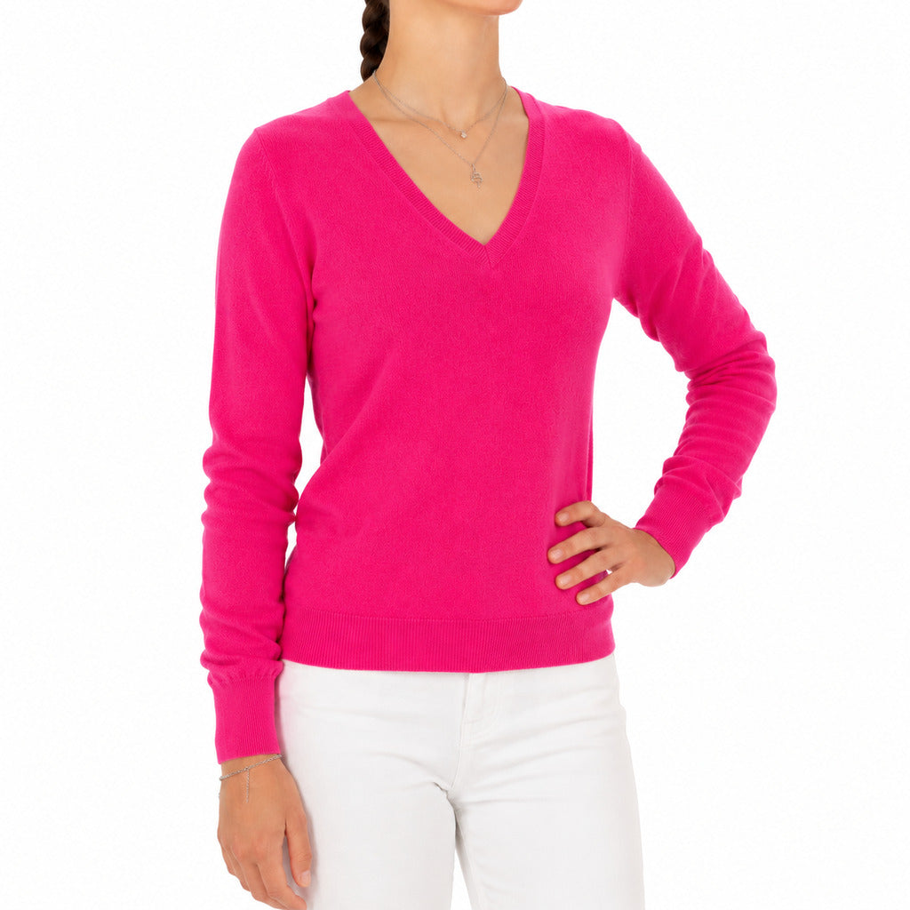maglia cashmere scollo a V