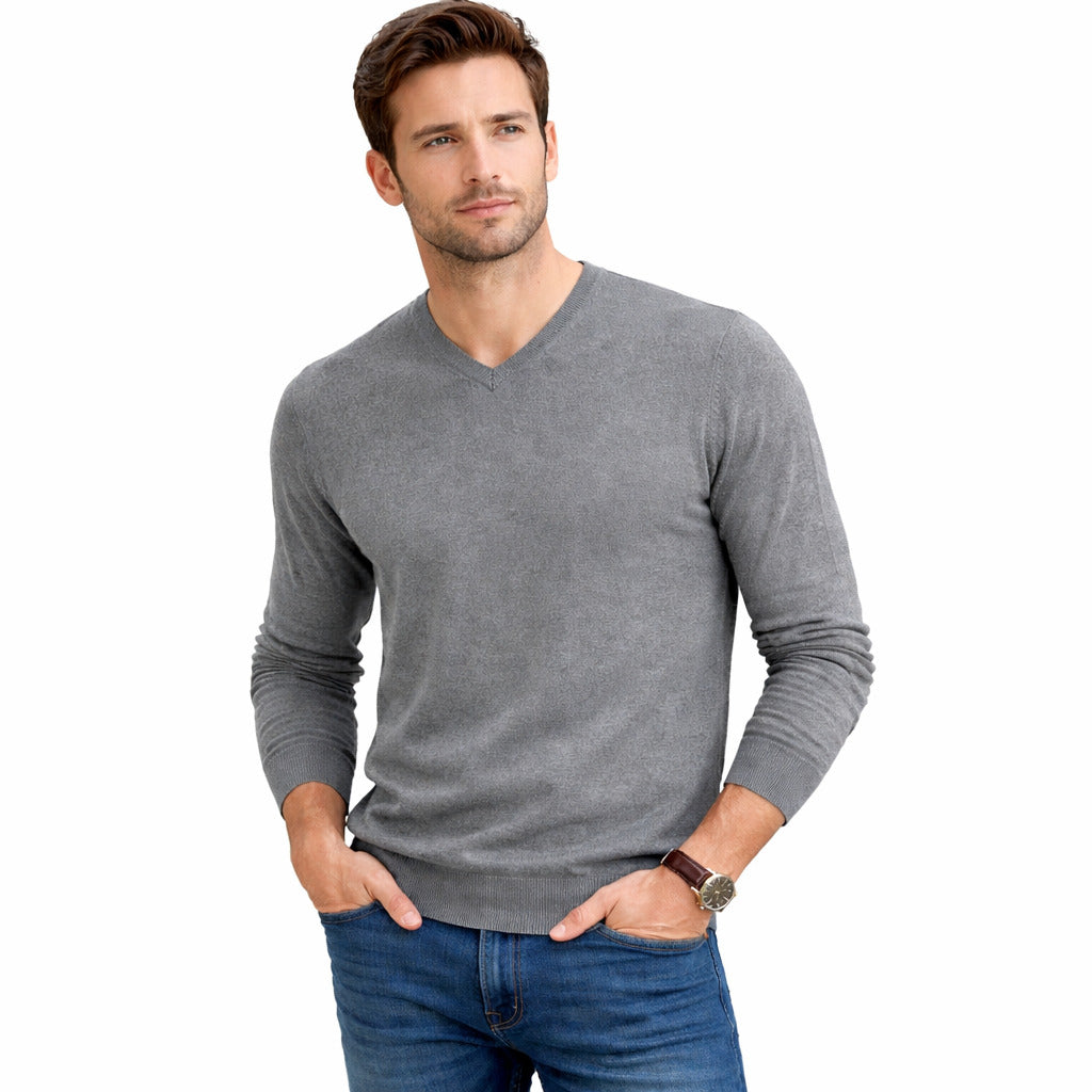 maglia scollo V finezza 12