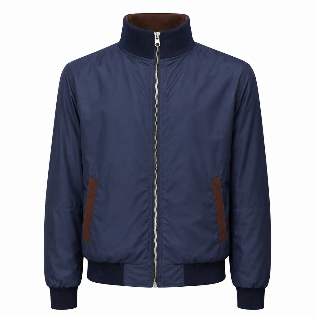 bomber reversibile marrone