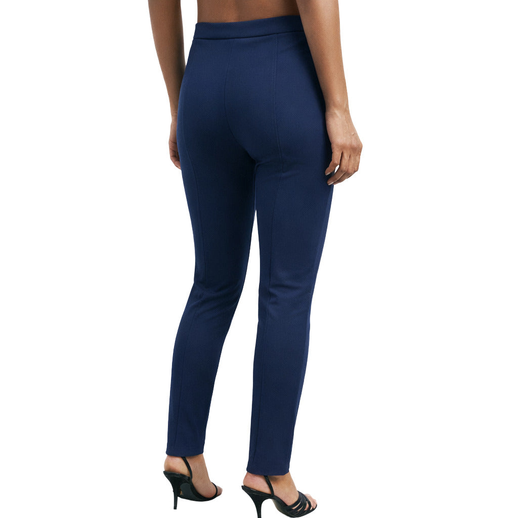 pantaloni stretch blu