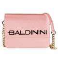 caroline Baldinini borsa a mano in pelle di vitello rosa