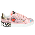 sneaker bassa graffiti rosa