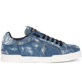 sneakers patch denim