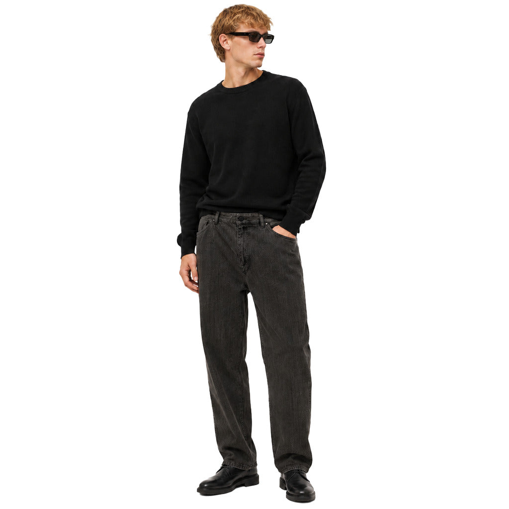 pantalone in denim nero