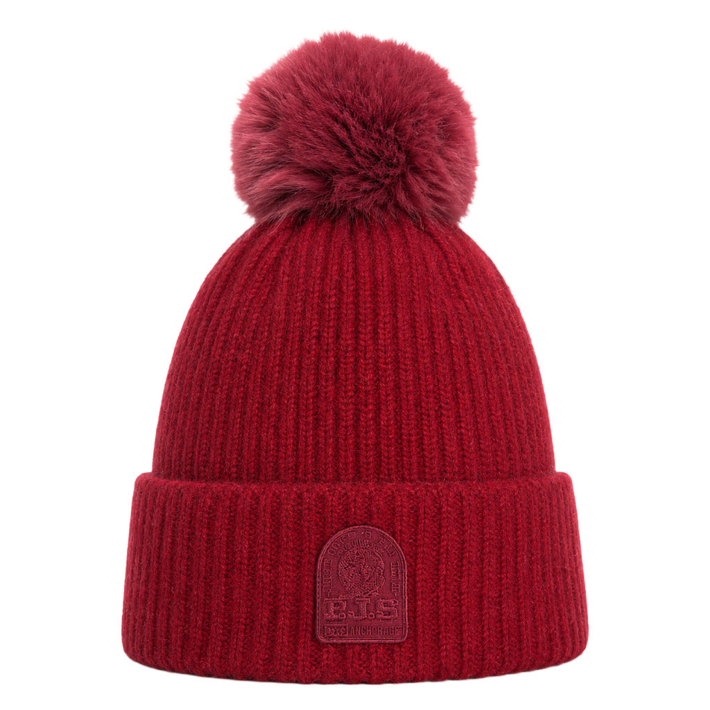 berretto alpaca pom pom