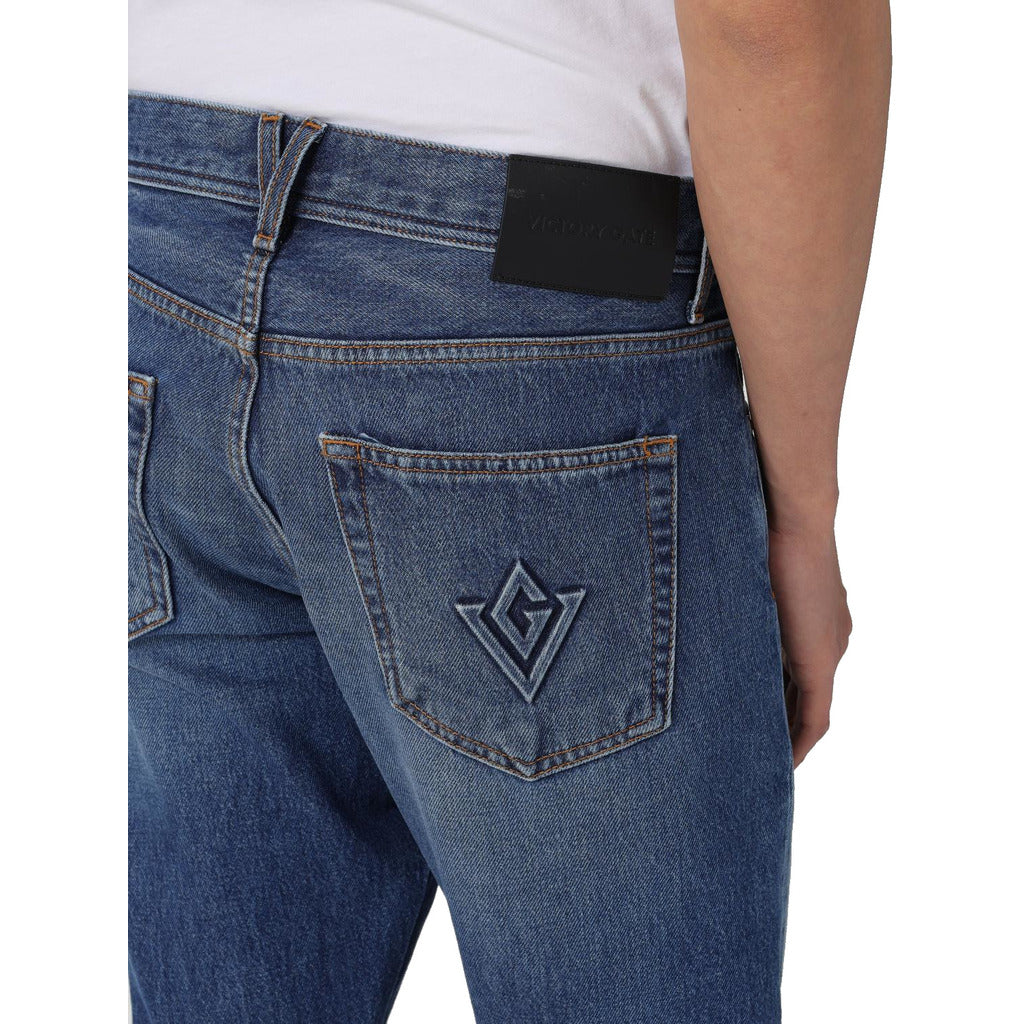 denim slim fit indaco