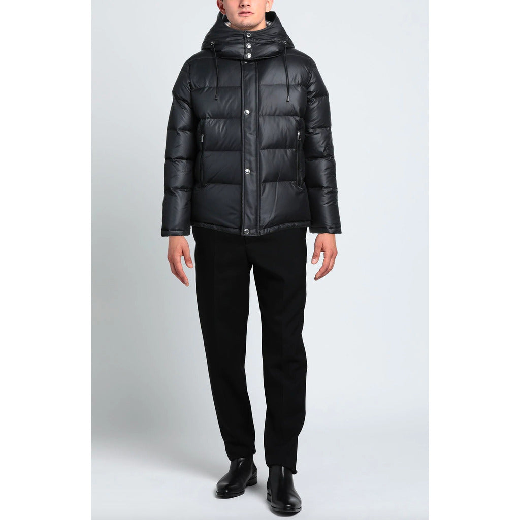 Aquascutum giubbotto, colore nero, cappuccio removibile