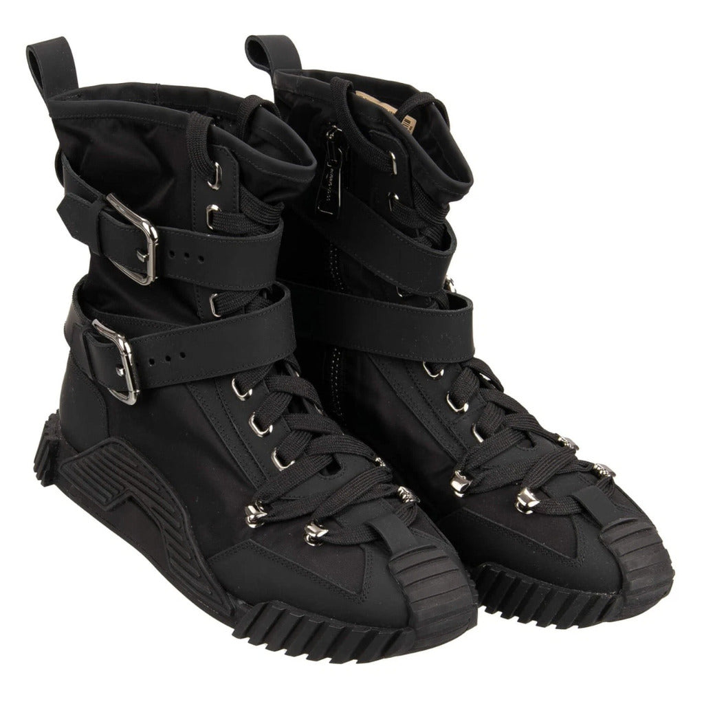 sneaker alta nylon gomma