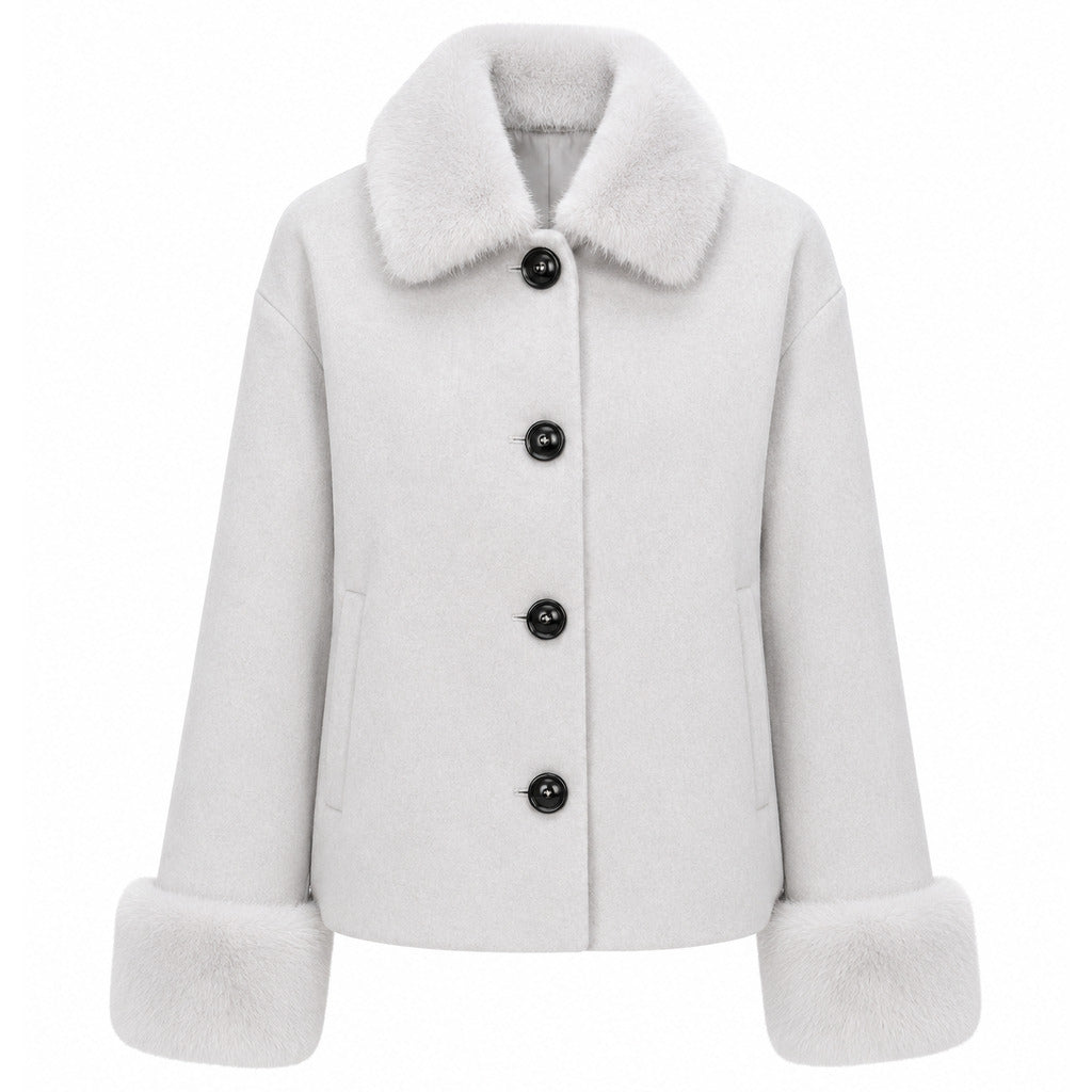 cappotto corto pelliccia ice