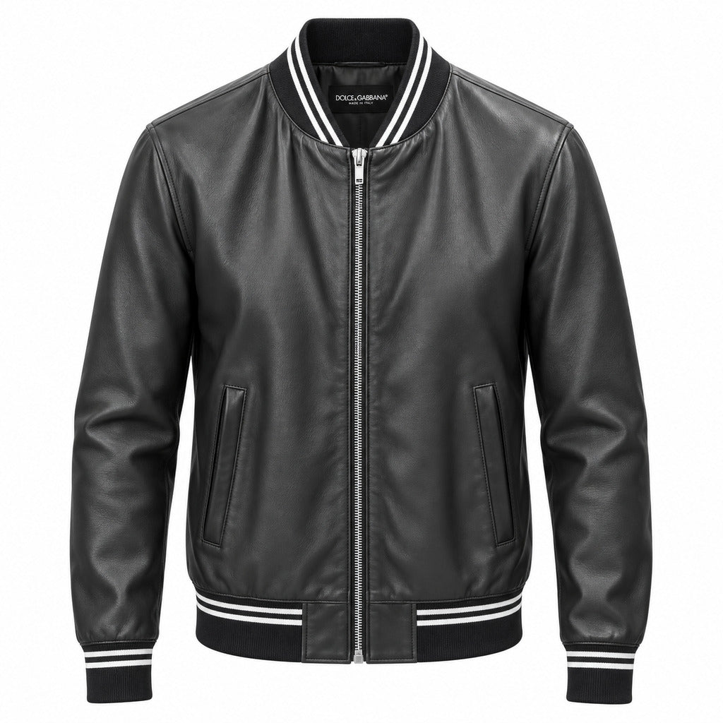 bomber in pelle sintetica