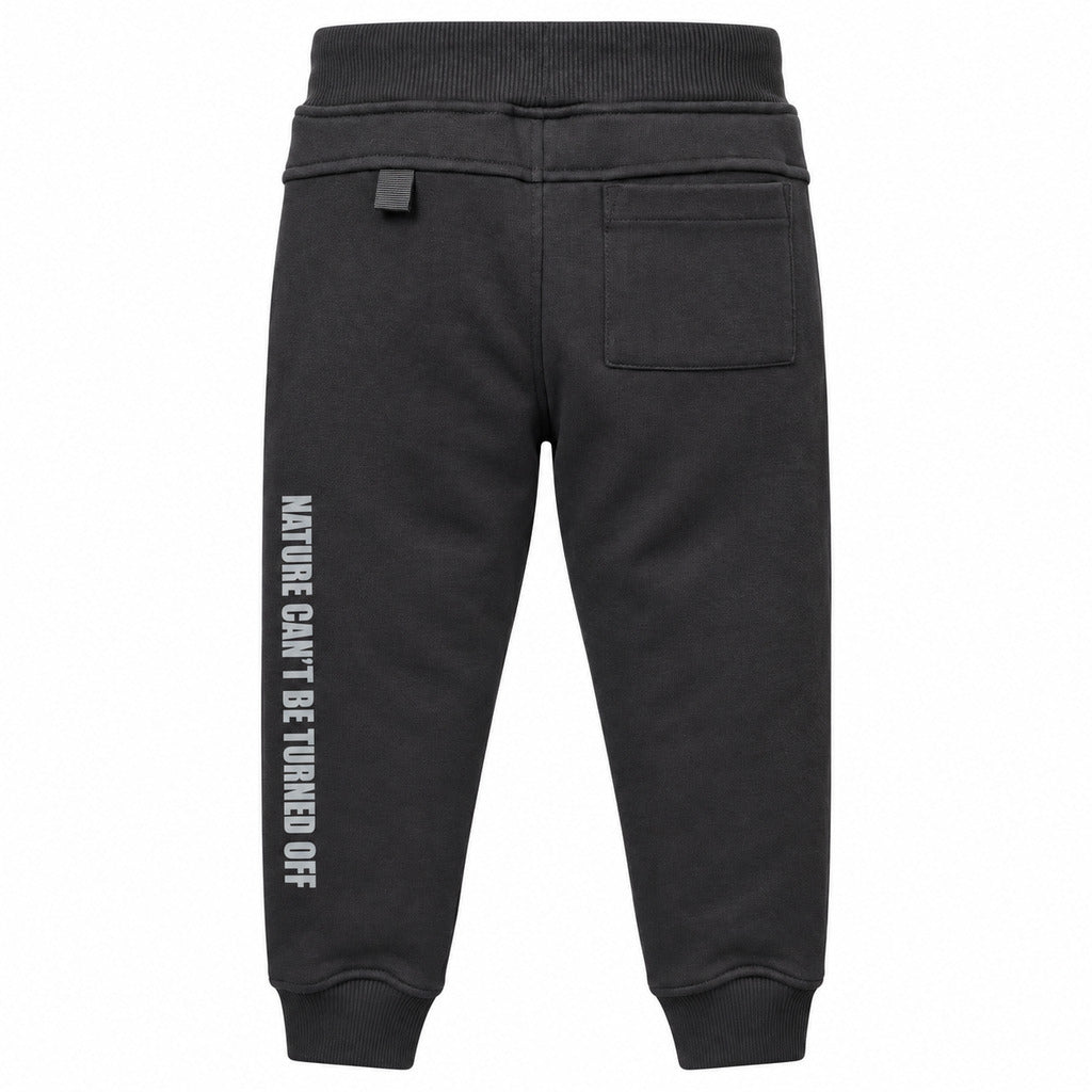 cotton fleece brushed black