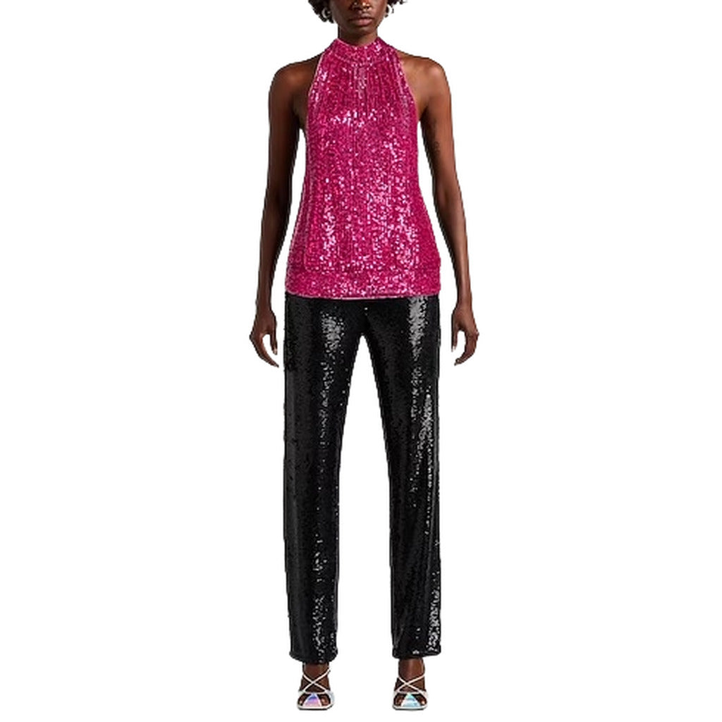 abito paillettes fucsia