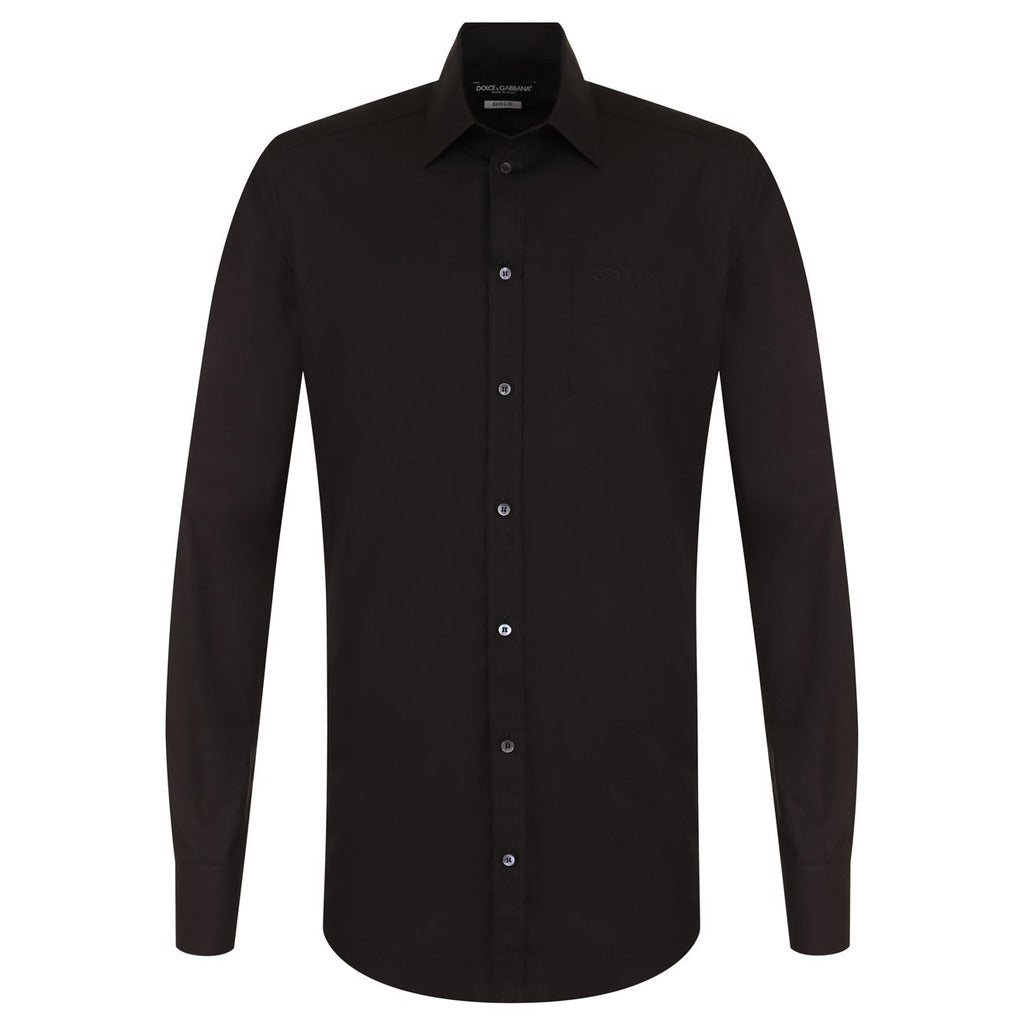 camicia gold nera