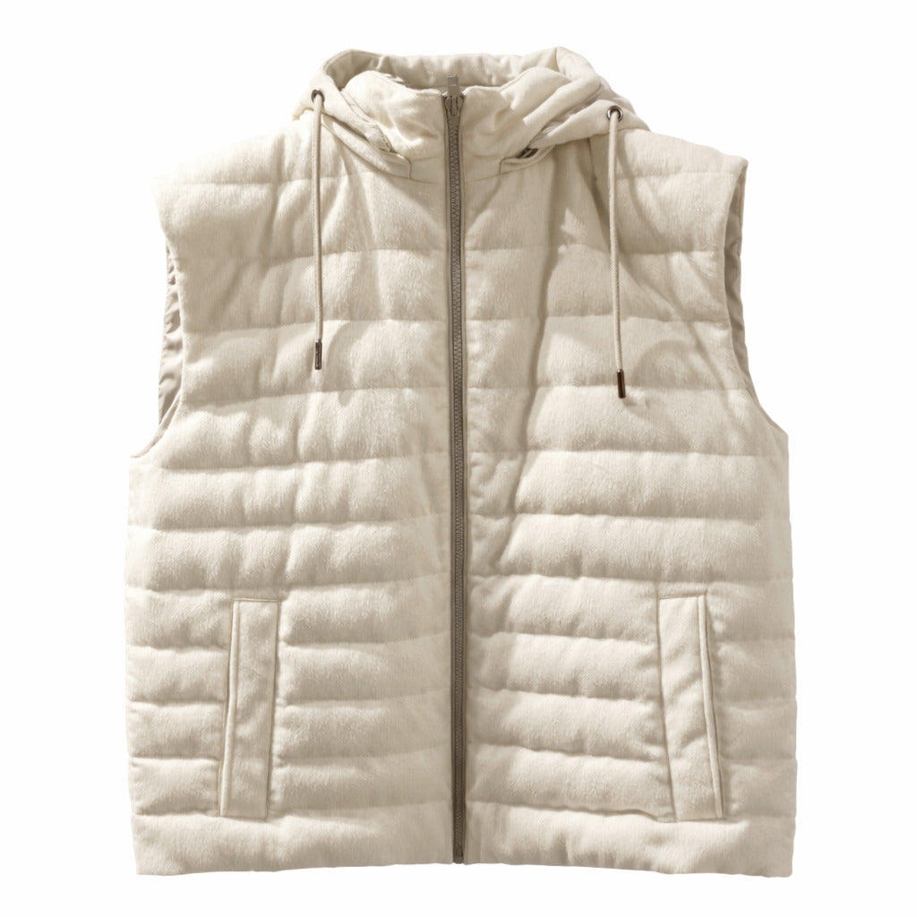 Gilet trapuntato bianco
