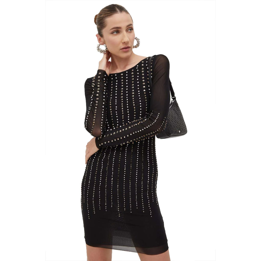 abito tulle con strass