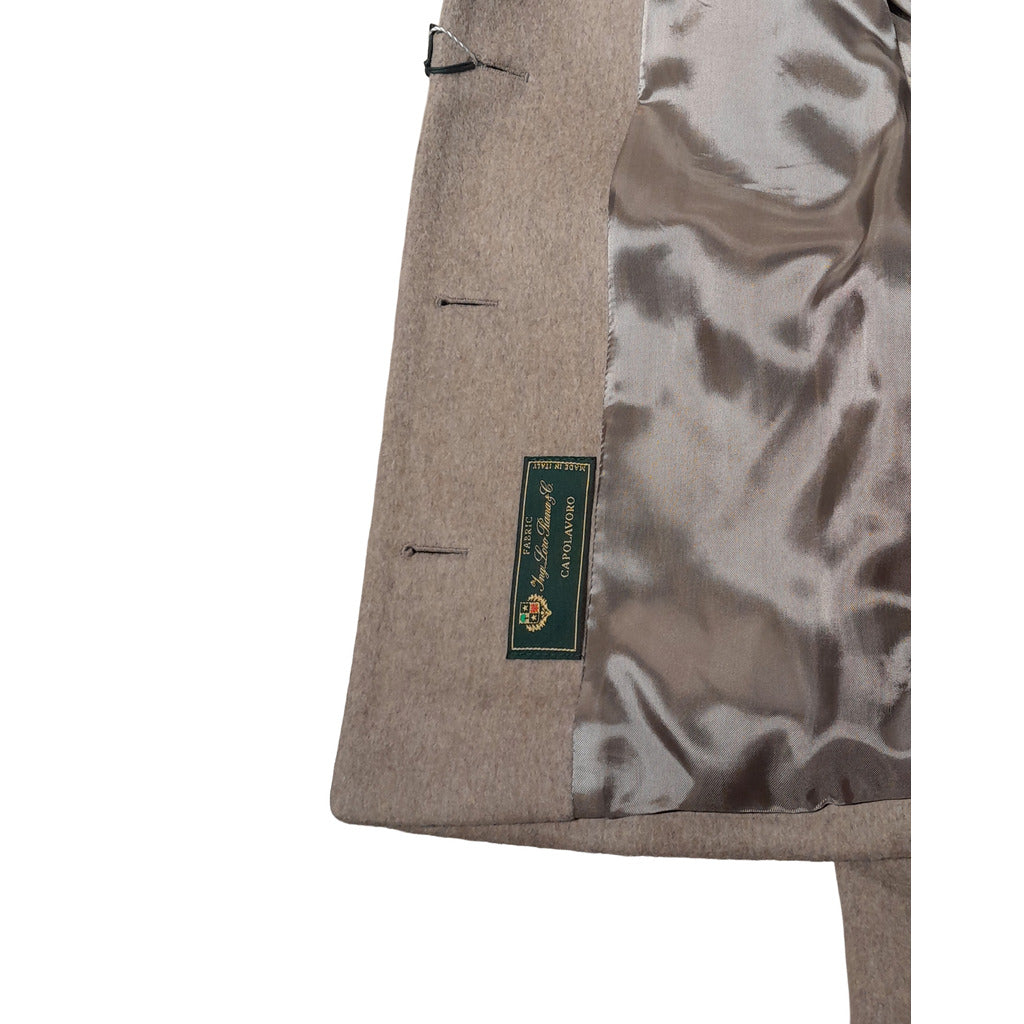 cappotto corto pelliccia camel