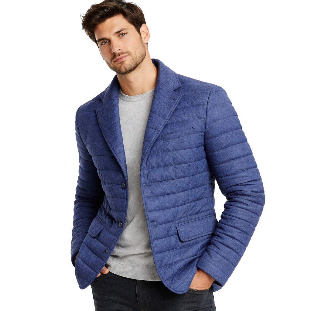 giacca trapuntata blu