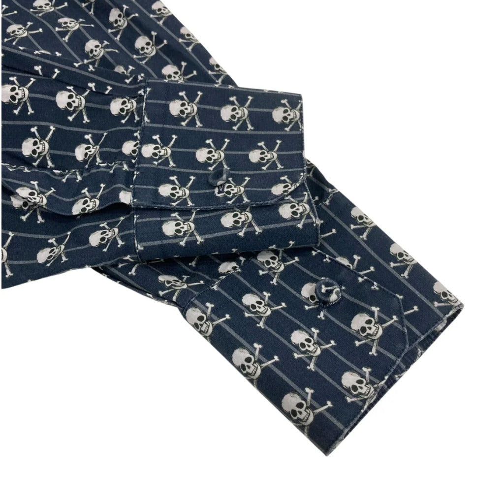 camicia stampa teschi