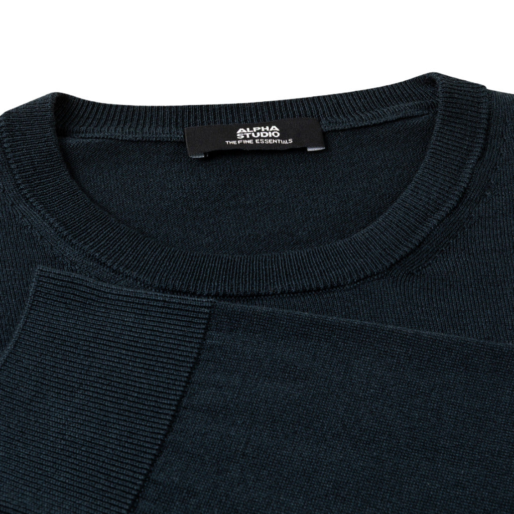 maglia girocollo seta e cashmere