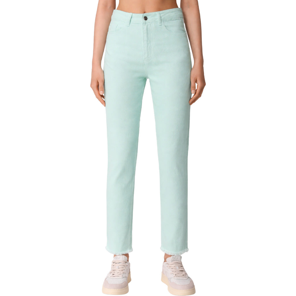 pantaloni verde acqua