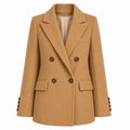 cappotto corto doppiopetto cammello