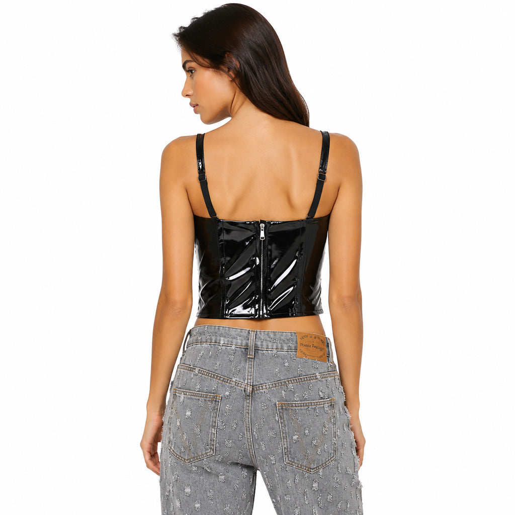 top nero lucido