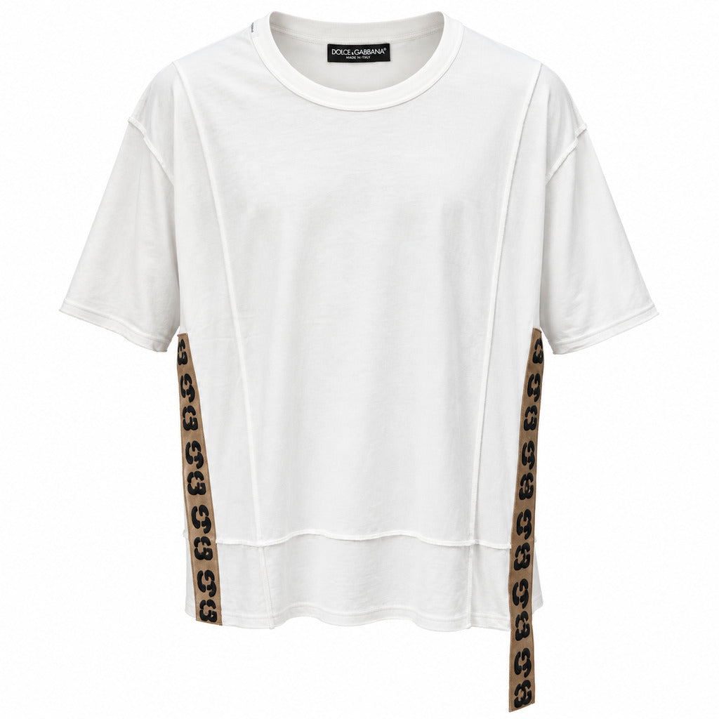 t-shirt girocollo bande logate